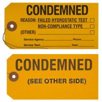 Condemned Tag, Wired, (100/pkg.)