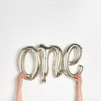 Gold 'One' Foil 14'' Balloon