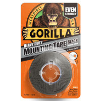 Gorilla Mounting Tape 1.5m Black 6pce