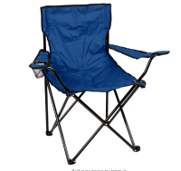 CAMPING CHAIR WITH ARMS | BLUE