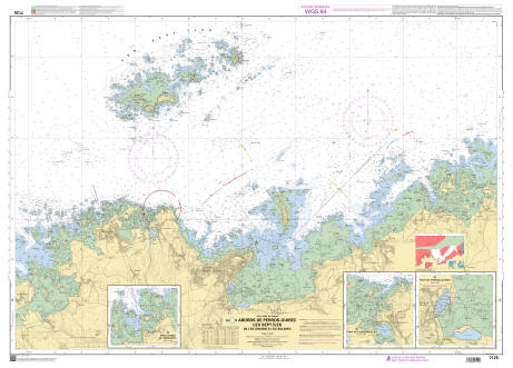 French Chart - 7125 Abords de Perros-Guirec - Les Sept &Icirc;les - De l'&Icirc;le Grande &agrave; l'&Icirc;le Balanec