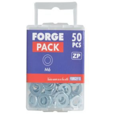 Forgepack Flat Washer M6 - 50 Pack