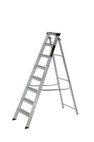 7140818  8 TREAD ALUMINIUM BUILDERS STEPLADDER