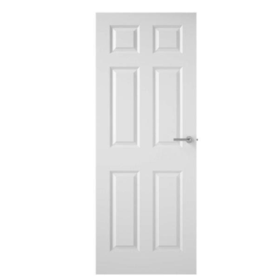 Doras Carrick 6 Panel Primed Door - 80x34