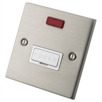 Stainless Steel 13A Unswitched Spur Neon