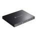 Rack-mounted Omada SG3452XMPP in server cabinet powering access points and cameras