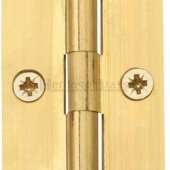 HG99-125-NB - Heritage Brass Hinge Brass 3 x 1 5/8 Natural Brass Finish