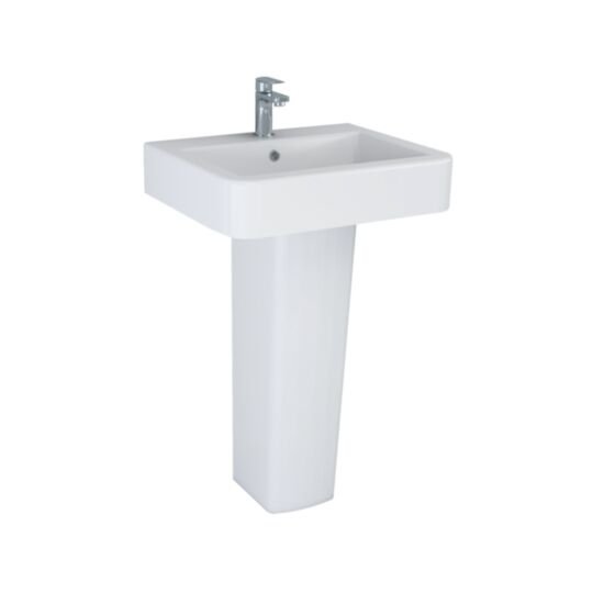Tucker French Maidstone 530mm Two Taphole Full Pedestal Basin