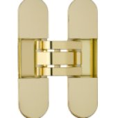 Invisacta IN303 3D Adjustable Concealed Hinge - Capacity 80 Kg - Caps Not Included Polished Gold