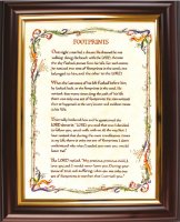 Framed Picture/6 inch x 8 inch/Footprints   (83196)