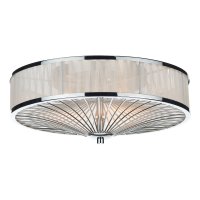OSLO 3 LIGHT FLUSH POLISHED CHROME AND WHITE