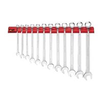 Spanner Set Long Combn 12Pc Wall Rack