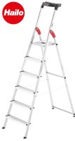Hailo L60 Standardline 6 Step Ladder 150Kg Aluminium