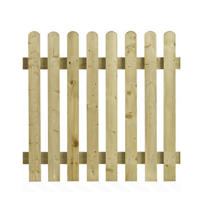 Picket Fence Panel Round Top 1.8M x 1.5M
