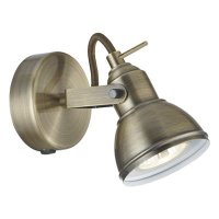 1 LIGHT GU10 SPOT, ANTIQUE BRASS