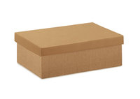 BOX WITH  LID 400x400x65MM NATURAL s/r