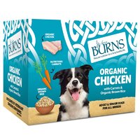 Burns Tray Adult Dog - Organic Chicken 395g x 8