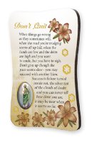 Wood Plaque/Fridge Magnet/Don't Quit   (33732)
