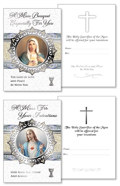 Card/Mass Bouquet/Silver Foil/Pearlised  (25003)