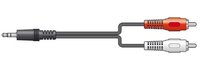 3.0m 3.5mm Stereo Jack to RCA Phono Plugs