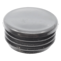 1.25" Black Round Plastic Pole End Plug