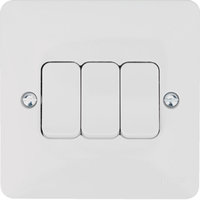 Hager 3 Gang 2 Way Wall Switch