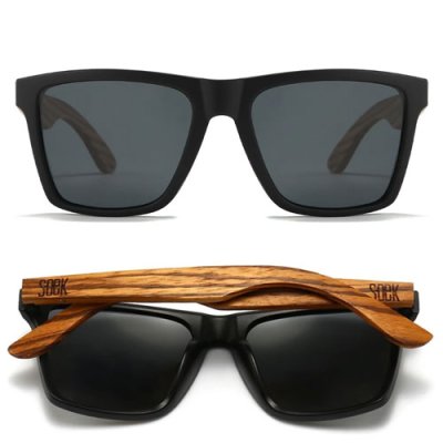 Dalton Gents Sunglasses - Black/Walnut