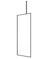 MIRAGE 1000MM MATT BLACK FRAME WITH CLEAR GLASS