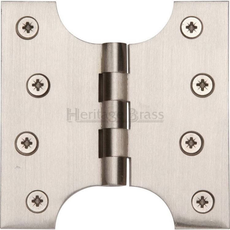 HG99-385-SN - Heritage Brass Parliament Hinge Brass 4 x 2 x 4 Satin Nickel Finish