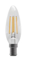 BELL 4W LED DIMMABLE FILAMENT CANDLE-SBC CLEAR 2700K
