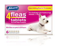 Johnson's 4-Fleas Small Dog & Puppy Flea Tablets 6 tab x 1
