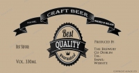 Craft Beer Label