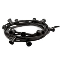 Alfie 15M Festoon C/W 20 Lampholders & Lamps + Power Lead E27