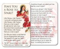 Laminated Leaflet/St.Therese/A Rose To Spare  (71760)