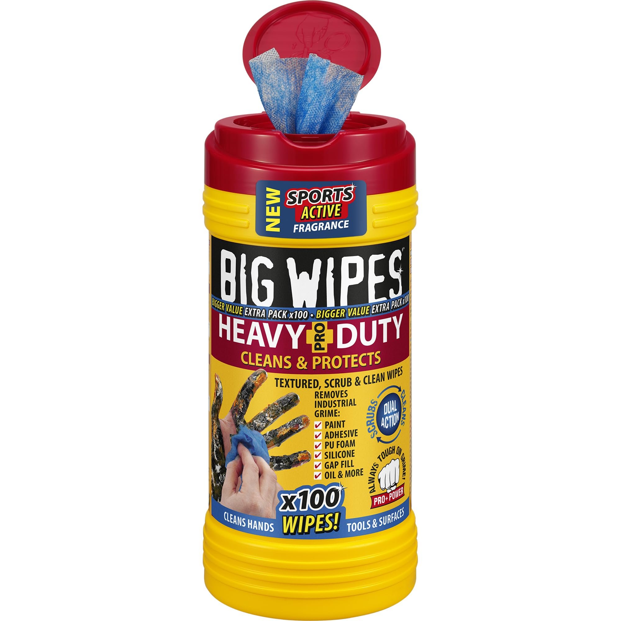 BIG WIPES HEAVY-DUTY+ 100 PACK