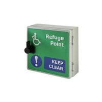 Lexicomm IP66 weatherproof Type B refuge point - thumb turn-lock for access.