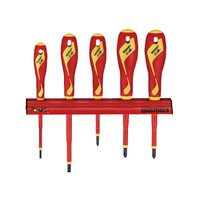 Screwdriver Set 1000V 5Pcs Wall Rack
