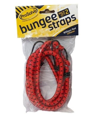 Warrior Red Bungee Strap 900mm Pk of 2