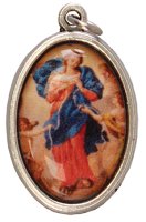 Medal - Oxidised/Our Lady Untier of Knots Picture   (1525/KNOTS)