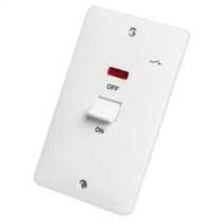 SOLLYSTA TALL SWITCH WITH NEON INDICATOR 2 GANG 50A