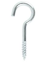 Screw Hooks Zinc 100mm Pack of 2