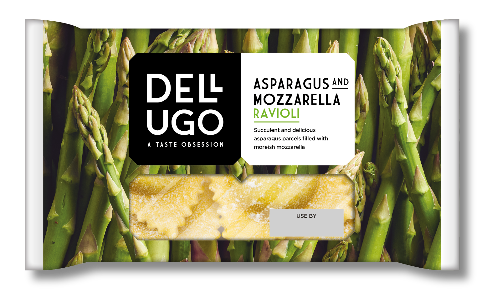 Dell Ugo Fresh Filled Pasta Ravioli Asparagus & Mozzarella 250g cnfoods
