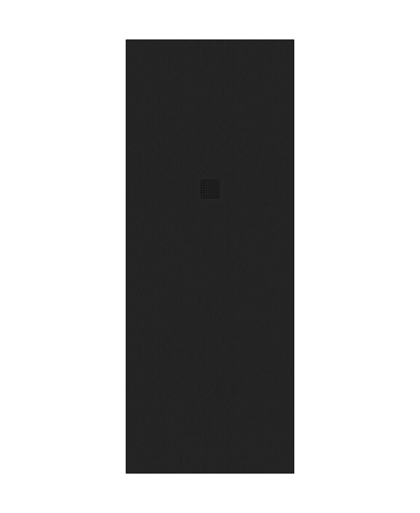 SLATE Black 1800x700mm Rectangular Shower Tray & Waste