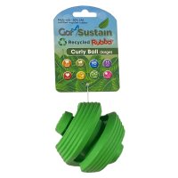 Gor Sustain Rubba Curly Ball Large Green 10.5cm