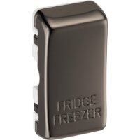 NEXUS BLACK NICKEL ROCKER CAP MARKED FRIDGE FREEZER