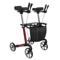 Rollator Forearm Support Navigator has arm support, a seat and brakes.