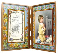Glass Plaque/Boy/Night Prayer   (3200/BOY)