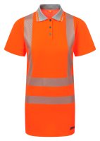PULSAR&reg; LIFE Women's Hi-Vis Short Sleeve Orange Polo Shirt