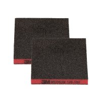 3M&trade; Two-Sided Sanding Sponge, 124 mm x 98 mm, Medium 120-180, Re