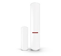 SATEL AXD-200 Lite wireless multipurpose detector white version installed as magnetic contact sensor on door frame 